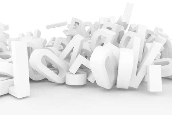 Abstrakte Cgi Typografie Abc Buchstaben Alphabet Gut Für Web Seite — Stockfoto