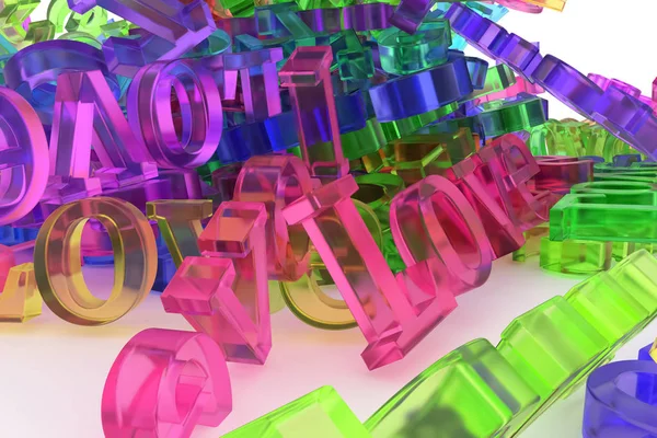 Fond Abstrait Cgi Typographie Bon Pour Design Tas Mots Pour — Photo