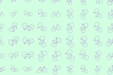 Doku arka plan elle çizilmiş. Anahat Bisiklet, iyi için tasarlamak. Karikatür tarzı vektör.