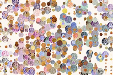 Arka plan ile karışık veya birden fazla şekil. Karikatür tarzı vektör.