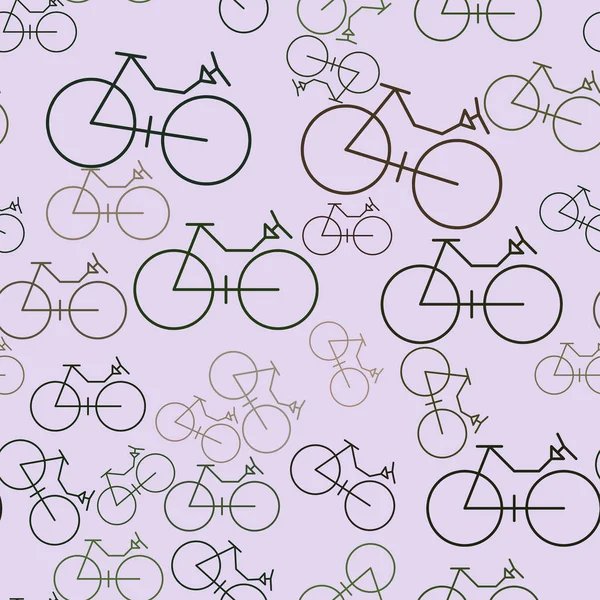 Esquema Conceptual Sin Fisuras Bicicleta Para Catálogo Diseño Textura Dibujos — Archivo Imágenes Vectoriales