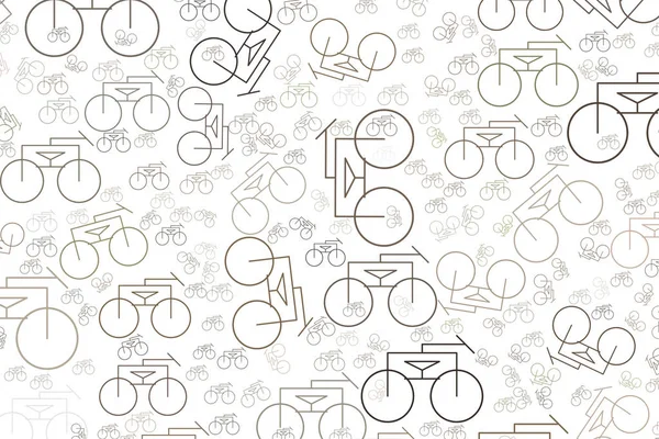 Concettuale Contorno Sfondo Della Bicicletta Design Catalogo Texture Vettore Stile — Vettoriale Stock