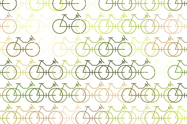Dekorative Und Handgezeichnete Umrisse Von Fahrrad Illustrationen Gut Für Design — Stockvektor