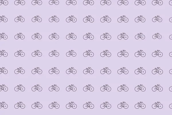 Esquema Abstracto Del Fondo Artístico Generativo Bicicleta Dibujos Animados Estilo — Vector de stock