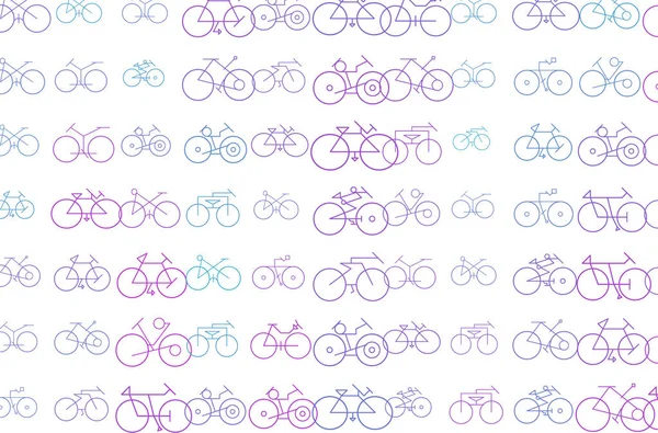 Abstract Background Outline Bicycle Cartoon Style Vector — Stock Vector