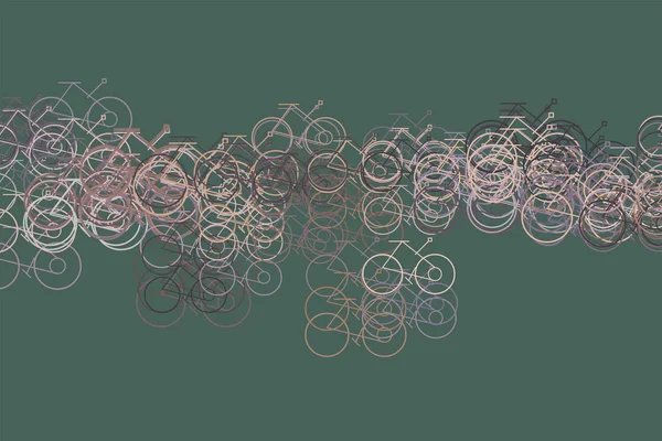 Esquema Artístico Bicicleta Dibujado Mano Fondo Abstracto Dibujos Animados Estilo — Archivo Imágenes Vectoriales