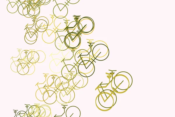 Esquema Conceptual Abstracto Dibujado Mano Bicicleta Bueno Para Página Web — Vector de stock