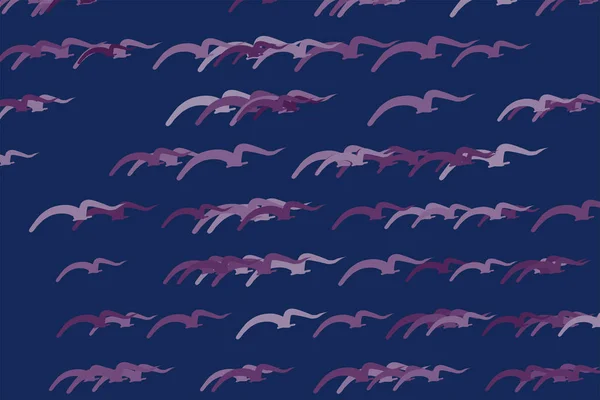 Літаючі Птахи Намальовані Добре Підходять Графічного Дизайну Векторний Стиль Мультфільму — стоковий вектор
