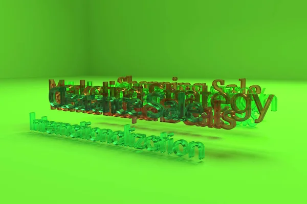 Rendering Cgi Typografi Motivation Relaterade Sökord Molnet För Design Textur — Stockfoto