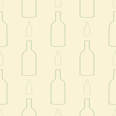 Şişe, kavramsal sorunsuz soyut çizimler. Tasarım arka plan için. Vektör resim.