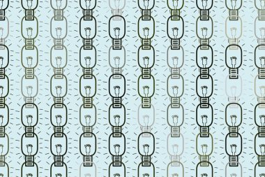 Soyut kavramsal el çekilmiş ampul. Web sayfası, grafik tasarım, katalog, doku veya arka plan için. Vektör resim.