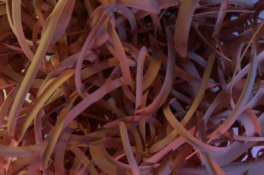 Renkli 3d render. CGI kompozisyon, dağınık dize geometrik tasarım doku veya başlık arka plan için demet.