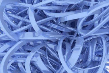 Renkli 3d render. Dağınık dize geometrik, CGI kompozisyon, grafik tasarım, duvar kağıtları, kitapçıklar için illüstrasyonlar demet.