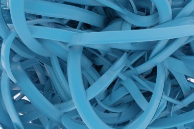 Renkli 3d render. Dağınık dize, CGI kompozisyon geometrik, demet. Web sayfası, duvar kağıdı, grafik tasarım, katalog, doku veya arka plan için.