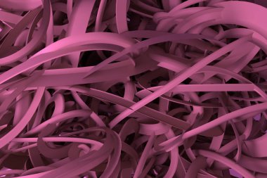 Renkli 3d render. Dağınık dize geometrik CGI kompozisyon, tasarım ve grafik kaynak için arka plan soyut, demet.