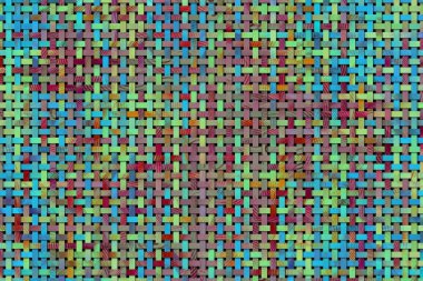 Dokuma mat, kavramsal soyut çizimler. Tasarım arka planı için.