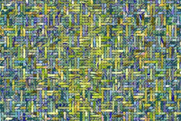 Abstract woven mat generative art background.