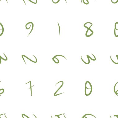 Sayıların sorunsuz illüstrasyonlar. Web sayfası, duvar kağıdı, grafik tasarım, katalog, doku veya arka plan için. Vektör resim.