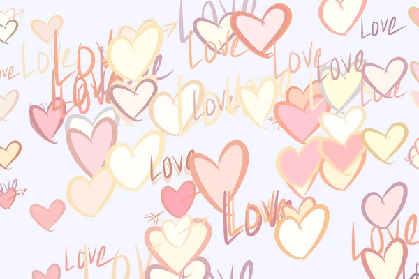 Abstracte Liefde Voor Valentijn Dag Feest Verjaardag Illustraties Achtergrond Vectorillustraties — Stockvector