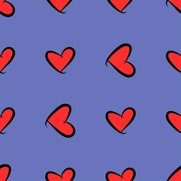 Bezszwowe Miłości Streszczenie Tło Valentine Dzień Uroczystości Lub Rocznica Ilustracje — Wektor stockowy