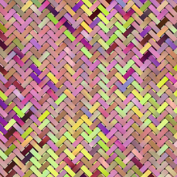 Abstract Virtual Geometric Pattern Woven Mat Rattan Artistic Graphic Design — Stock Photo, Image