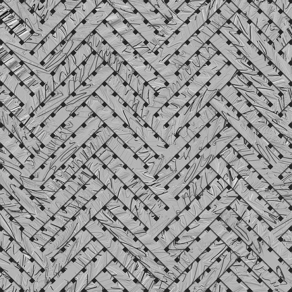 Gray Black White Woven Mat Rathan Abstract Virtual Geometric Pattern — стоковое фото