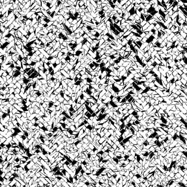 Gri veya siyah ve beyaz b&w sanal geometrik desenli. Dokuma mat veya rattan generatif sanat arka plan.