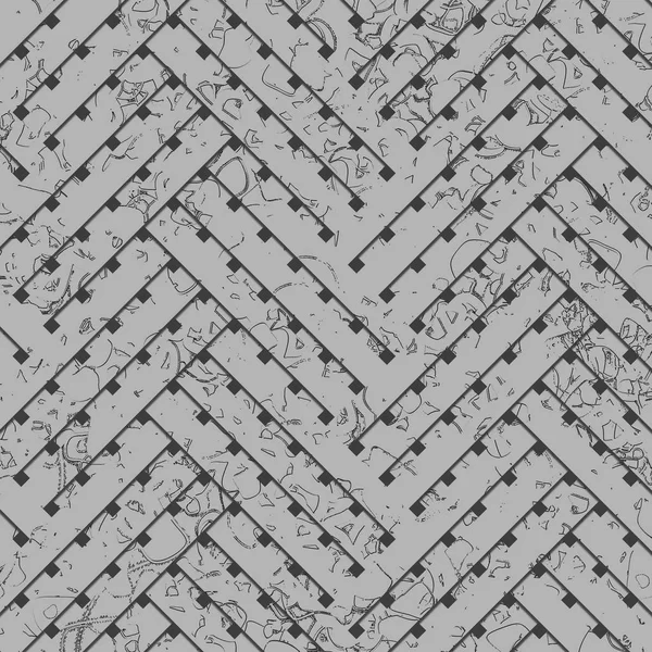 艺术编织垫或藤条虚拟几何图案背景抽象 灰色或黑色和白色 — 图库照片