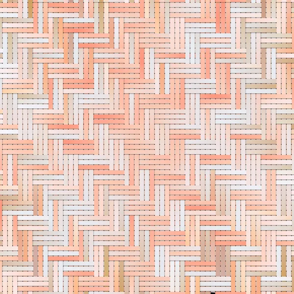 虚拟几何图案 抽象编织垫或藤条生成艺术背景 — 图库照片