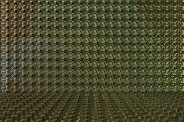 Dize mat geometrik zemin, CGI kompozisyon, grafik tasarım, duvar kağıtları, kitapçıklar için illüstrasyonlar. 3D render.