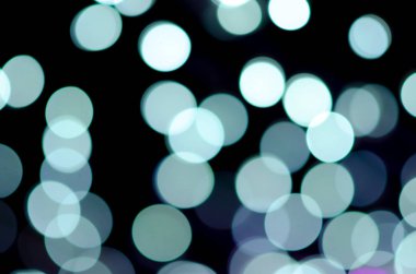 Defocused renkli bulanıklık bokeh peri sokak ışık Festivali, gece