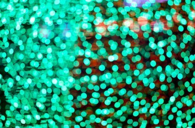 Defocused renkli bulanıklık bokeh peri sokak ışık Festivali, gece