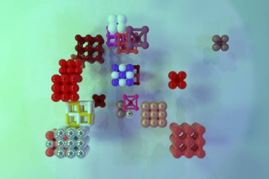 Soyut sanal geometrik, molekül tarzı concepture arası kilit