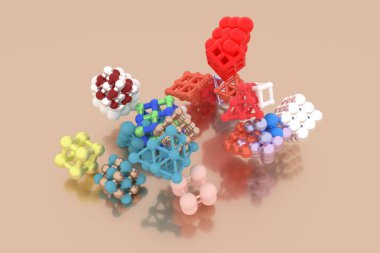 Soyut sanal geometrik, molekül tarzı concepture arası kilit