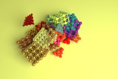 Soyut sanal geometrik, molekül tarzı concepture arası kilit