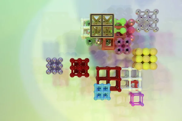Soyut sanal geometrik, molekül tarzı concepture arası kilit