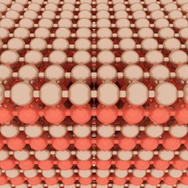 Sanal geometrik, molekül tarzı kavramsallık, kilitli spher