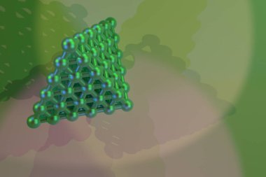 Arka plan soyut küre geometrik, molekül tarzı kavramsallık 