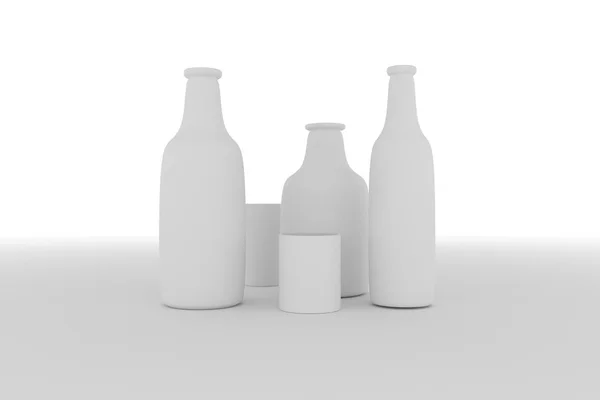 Concepture stilleben, flaska & glas, för design konsistens & tillbaka — Stockfoto
