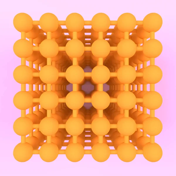 Molekül-Stil-Konzept, ineinander verschlungene Kugel, für Design-Textu — Stockfoto