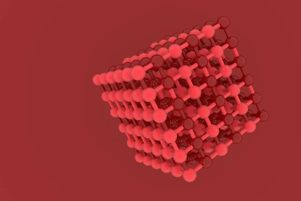 Decorativo, ilustraciones CGI geométrico, concepto de estilo de molécula —  Fotos de Stock