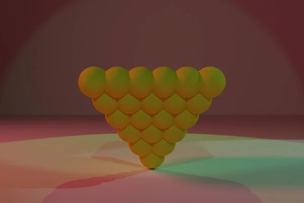 背景抽象球体几何、分子风格概念 — 图库照片