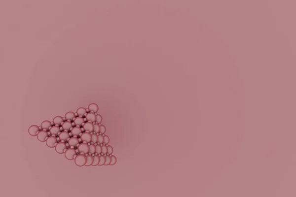 抽象球体几何、分子风格概念锁间 — 图库照片