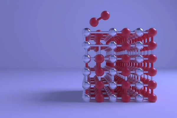 Cgi geometrik, molekül tarzı kavramsal, inter çizimler