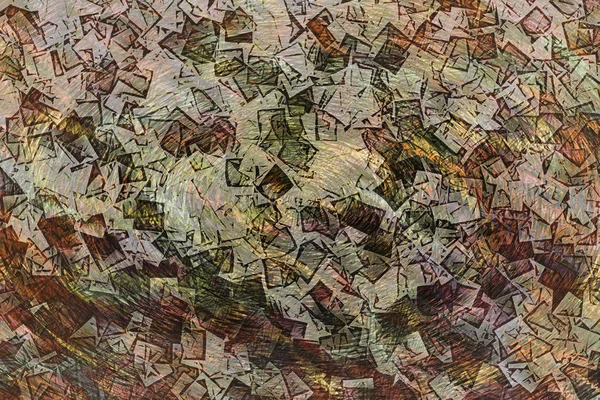 Farbenfroher Grunge oder raue, abstrakte Abbildungen von Overlay-Filz — Stockfoto