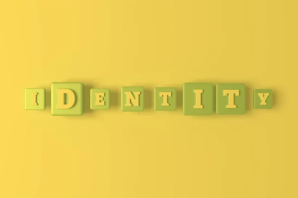 Identidad, palabra clave ict. Para página web, diseño gráfico, textura o —  Fotos de Stock