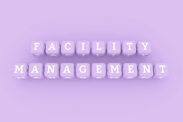 Facility Management, unternehmerisches Stichwort. für Webseite, Grafik des — Stockfoto