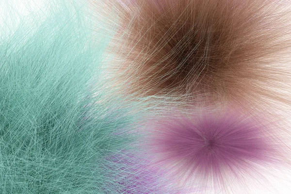 Zbliżenie Artystyczny wygląd futra, tło projektowe, 3D — Zdjęcie stockowe