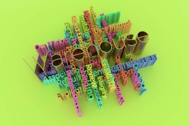 Ambar, iş anahtar kelime bulut. Web sayfası için, grafik d