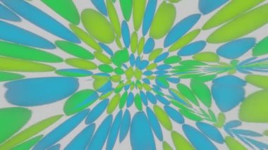 Hareket soyut, renkli ve pürüzsüz sonsuzluk veya kesintisiz döngü. Video başlığı, metin arka planı veya çekim geçişleri için iyi.